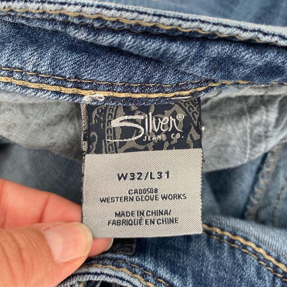 Silver Jeans Co Lola Mid Rise Medium Wash Denim Bootcut Jeans W32/L30 35 30 - Picture 6 of 10